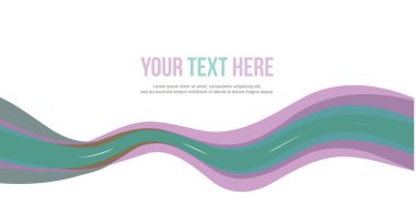 Soyut üstbilgi dalga tasarım toplama stili