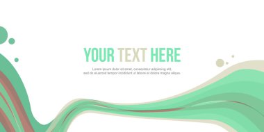 Soyut üstbilgi dalga tasarım stili koleksiyonu