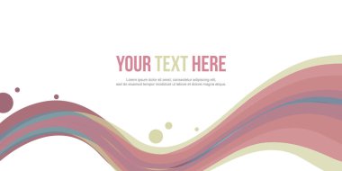 Web sitesi başlığı dalga koleksiyonu hisse senedi soyut