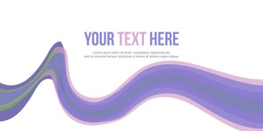 Arka plan üstbilgi mor dalga tarzı soyut