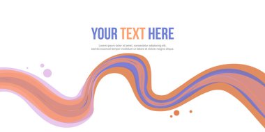 Koleksiyon arka plan üstbilgi dalga tarzı