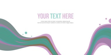 Başlık Web sitesi dalga tarzı arka plan