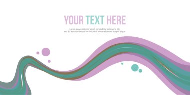 Başlık Web sitesi arka plan dalga tarzı koleksiyonu