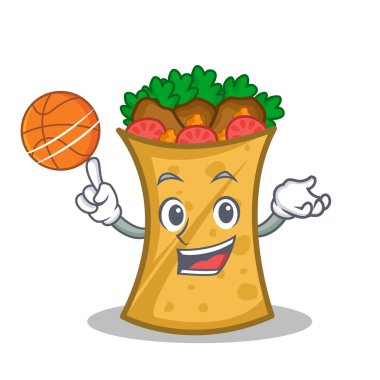 Oyun Basketbol kebap şal karakter karikatür