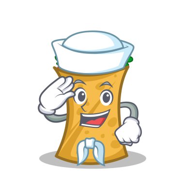 Denizci kebap şal karakter karikatür