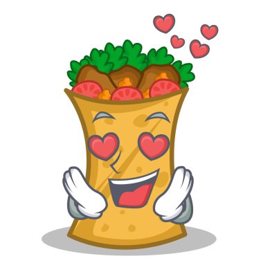 Aşk kebap şal karakter karikatür