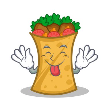 Kebap dilini kaydır karakter karikatür