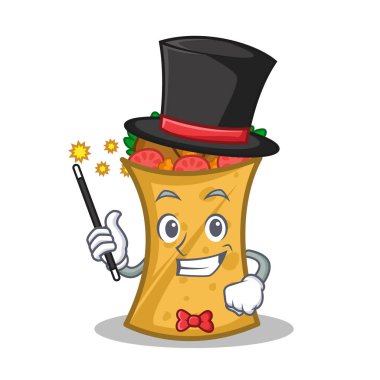 Sihirbaz kebap şal karakter karikatür