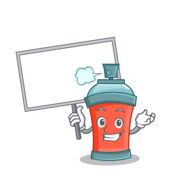 Yönetim Kurulu getirmek aerosol sprey karikatür karakter