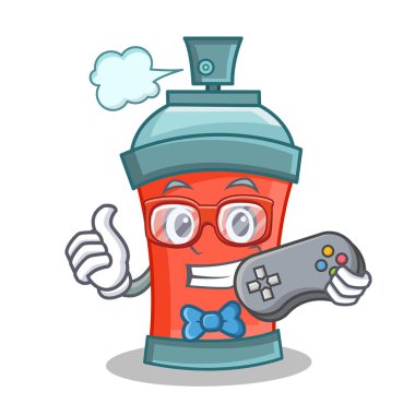 Oyun aerosol sprey karikatür karakter