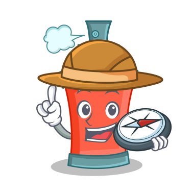 Explorer aerosol sprey karikatür karakter