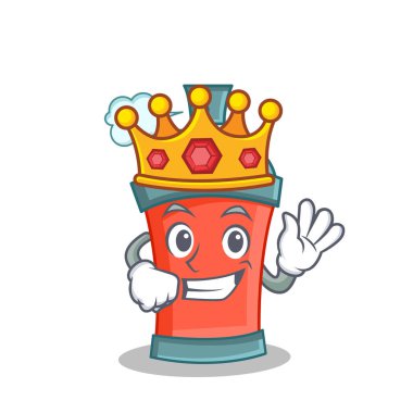 Kral aerosol sprey karikatür karakter