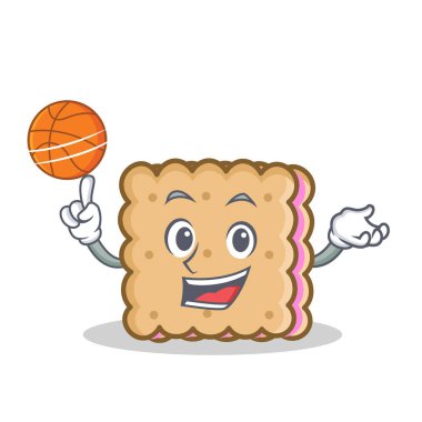 Oyun Basketbol bisküvi karikatür karakter stili