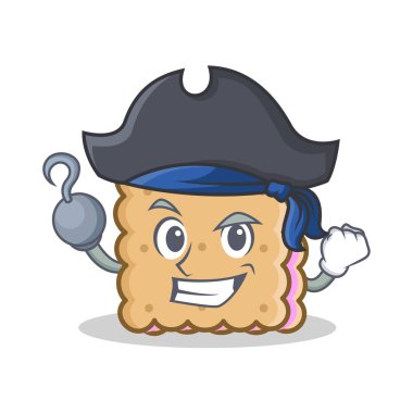 Korsan bisküvi karikatür karakter stili