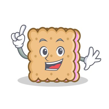 Finger bisküvi karikatür karakter stili