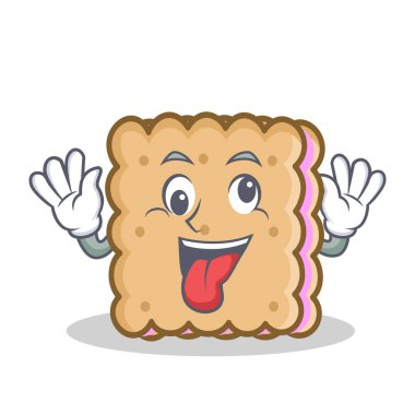 Deli bisküvi karikatür karakter stili