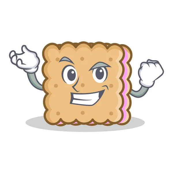 Успішний стиль персонажа печива — стоковий вектор