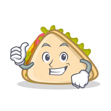 Gurur sandviç karakter karikatür tarzı