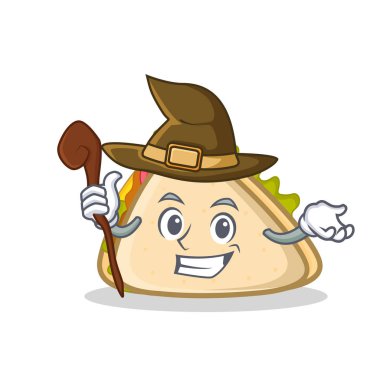 Cadı sandviç karakter karikatür tarzı