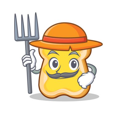 Çiftçi dilim ekmek çizgi film karakteri