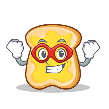 Süper kahraman dilim ekmek çizgi film karakteri