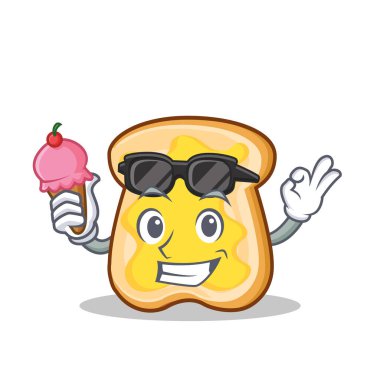 Dondurma dilim ekmek çizgi film karakteri ile