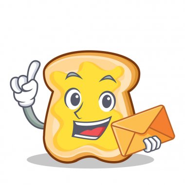 Zarf dilim ekmek çizgi film karakteri ile