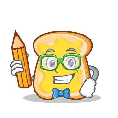 Kalem dilim ekmek çizgi film karakteri ile öğrenci