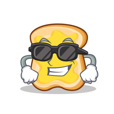 Süper cool dilim ekmek çizgi film karakteri