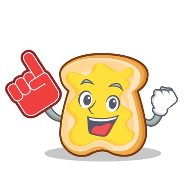 Köpük parmak dilim ekmek çizgi film karakteri