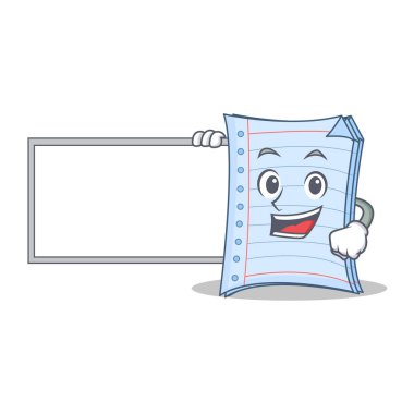 Yönetim Kurulu defter karakter karikatür tarzı ile