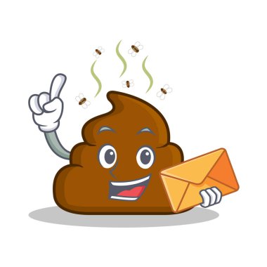 Zarf kaka ifade karakter karikatür ile