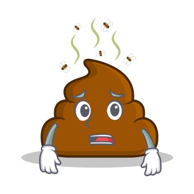 Korkarım kaka ifade karakter karikatür