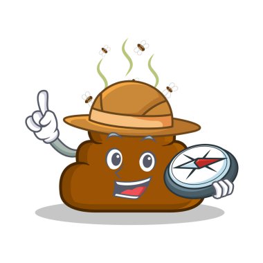 Explorer kaka ifade karakter karikatür