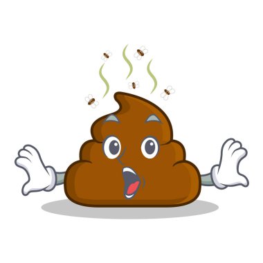 Sürpriz kaka ifade karakter karikatür