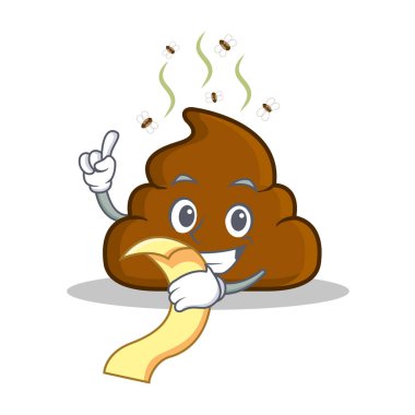 Menü kaka ifade karakter karikatür ile