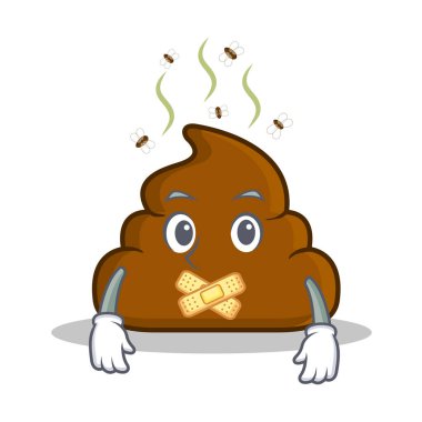 Sessiz kaka ifade karakter karikatür