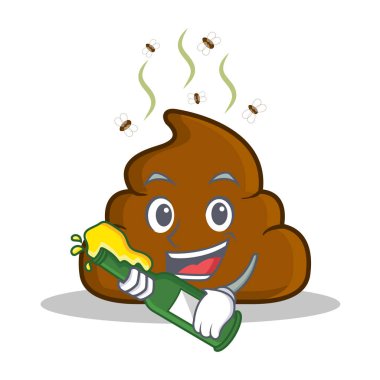 Bira kaka ifade karakter karikatür ile