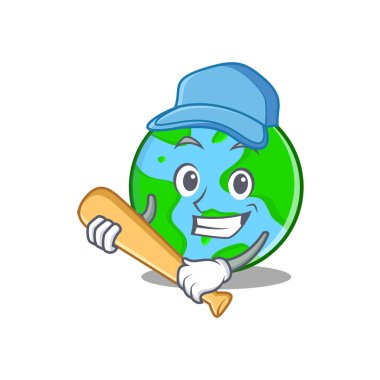 İskambil beysbol dünya küre karakter karikatür