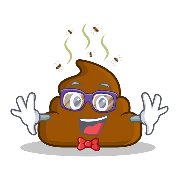 Geek kak emoticon karakter cartoon — Stockvector