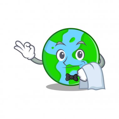 Garson dünya küre karakter karikatür