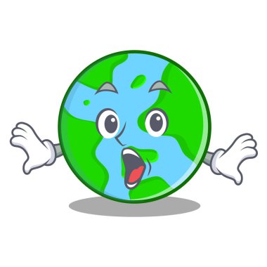 Sürpriz dünya küre karakter karikatür