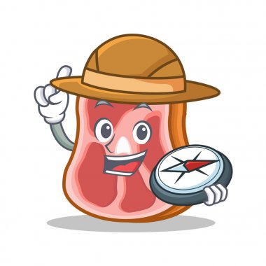 Explorer et karakter karikatür gıda