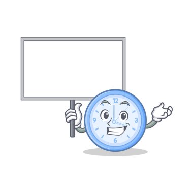 Kurulu saat karakter karikatür tarzı getirmek