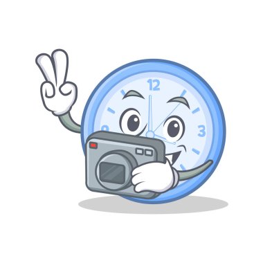 Fotoğraf saat karakter karikatür tarzı