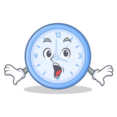 Sürpriz saat karakter karikatür tarzı