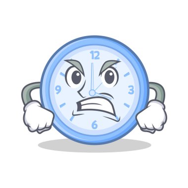 Kızgın saat karakter karikatür tarzı