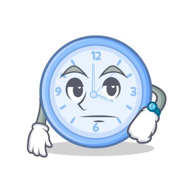 Sıkılmış saat karakter karikatür tarzı
