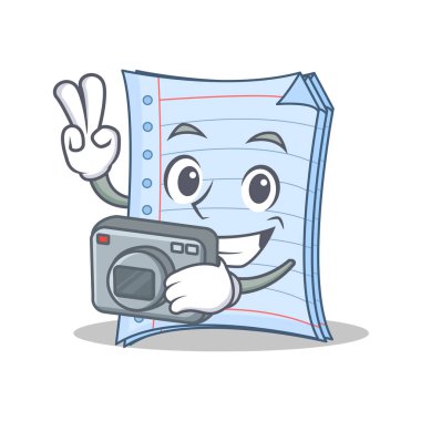 Fotoğraf defter karakter karikatür çizmek