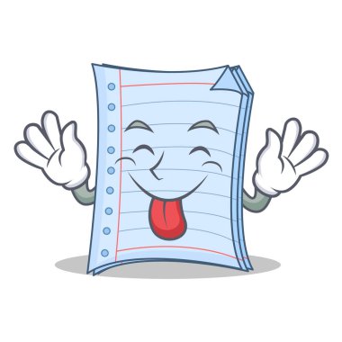 Defter karakter karikatür çizmek dil